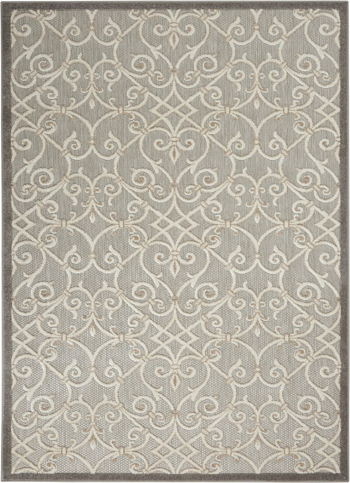 Nourison Aloha Transitional Scroll Indoor/Outdoor Damask Rug