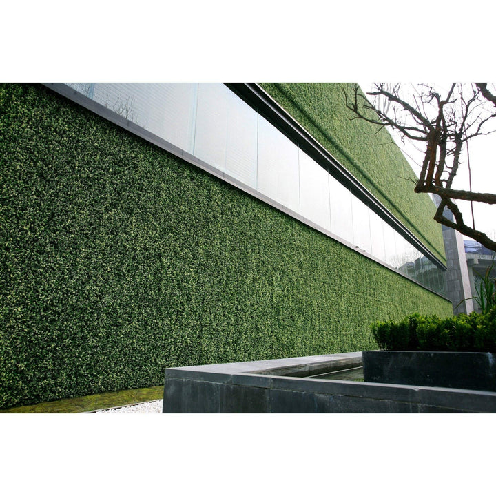 Artificial Boxwood Hedge Greenery Panels 20"x20"/pc - 12pc Green Modern