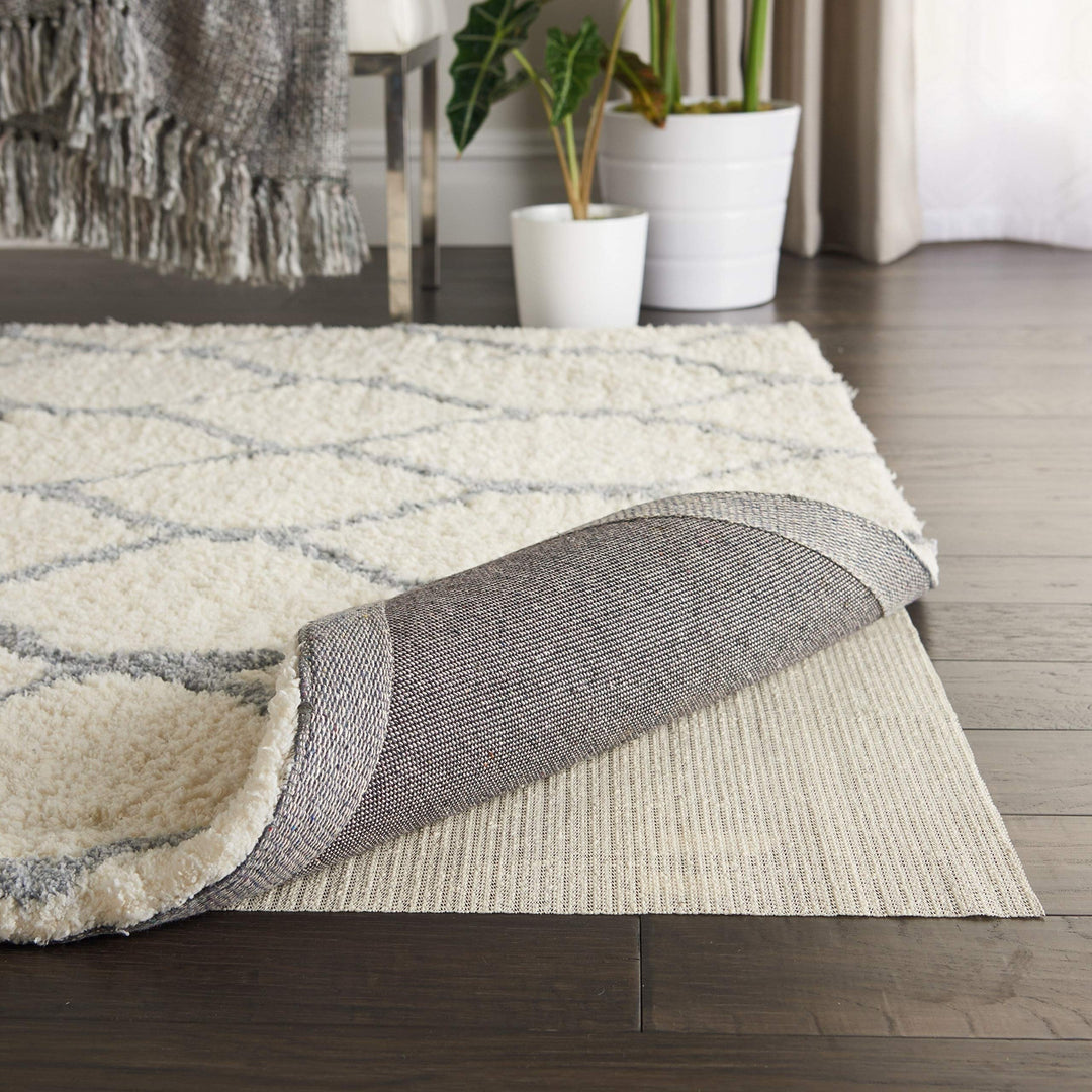 Nourison Ivory Cushioned Vinyl-coated Non-slip Rug Pad