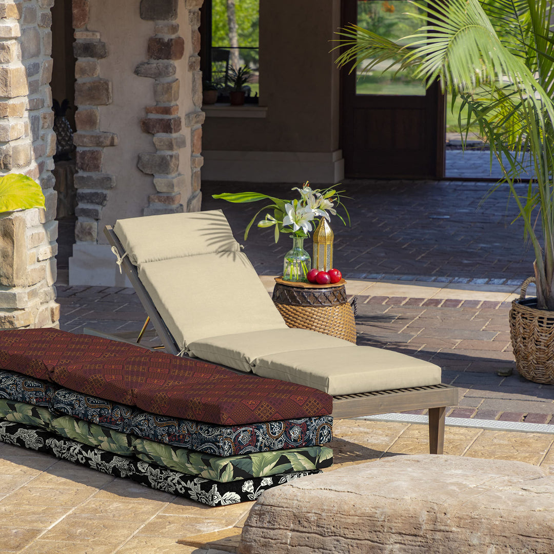 Arden Selections Leala Texture Outdoor Chaise Lounge Cushion