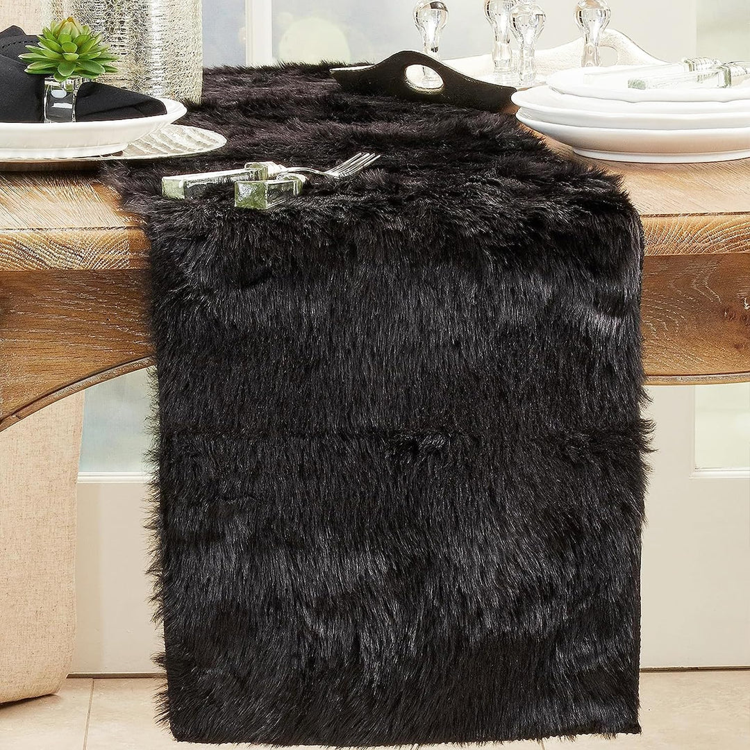 Juneau Collection Faux Fur Table Runner