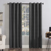 Sun Zero Columbia Thermal Insulated 100% Blackout Grommet Curtain Single Panel 50x63 - Charcoal