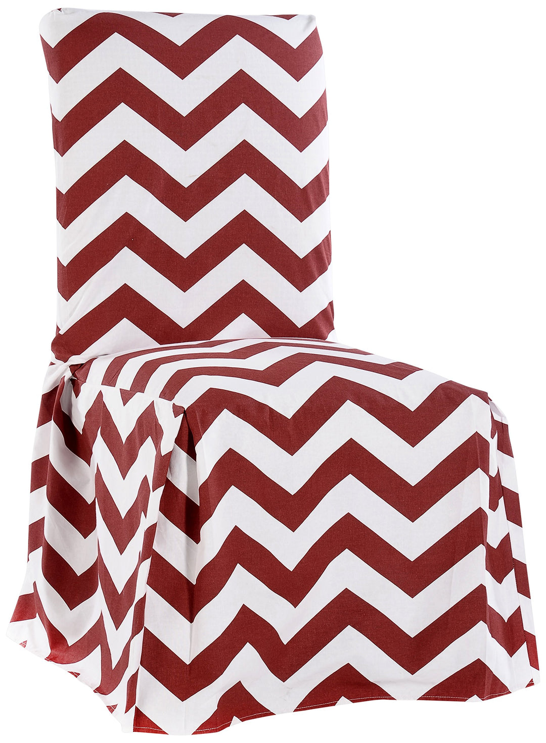 Classic Slipcovers Chevron Dining Chair Red/White