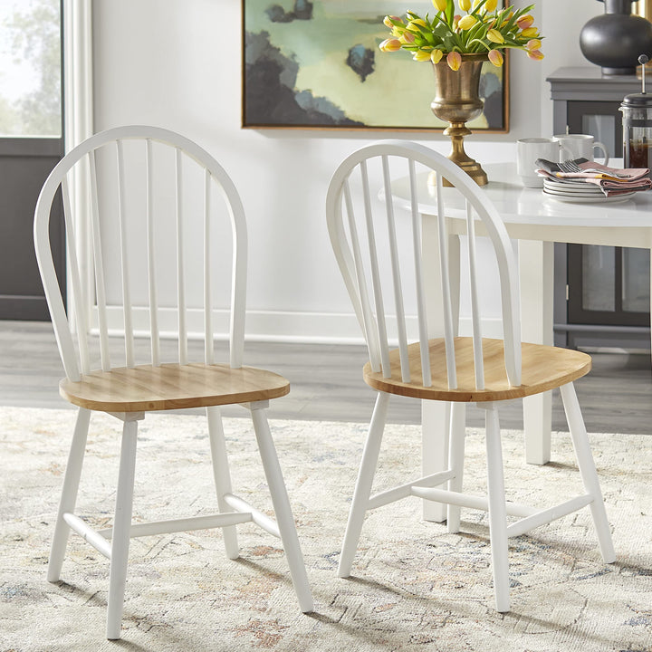 Simple Living Franklin Solid Wood Windsor Dining Chair (Set of 2)