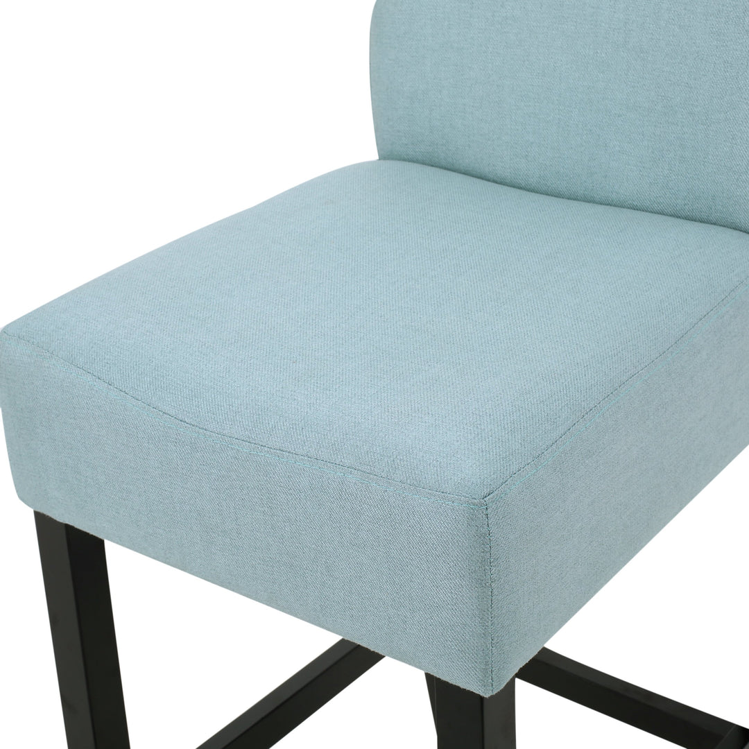 Christopher Knight Home Lopez Fabric Barstools 2-Pcs Set Light Blue