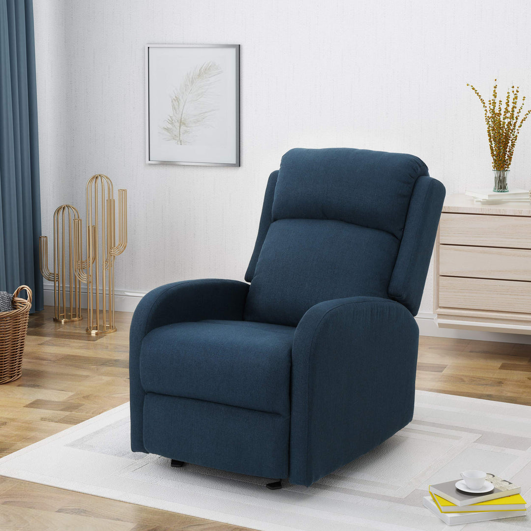 Christopher Knight Home Avaa Recliner Navy Blue + Black