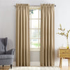 Sun Zero Barrow Energy Efficient Rod Pocket Curtain Single Panel 54 x 84 - Taupe