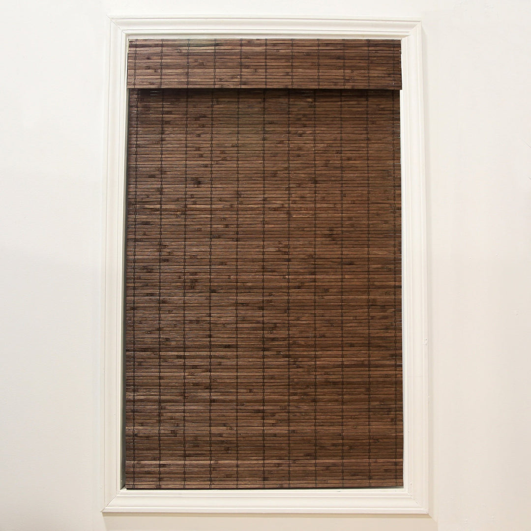 Radiance Cordless Bamboo Roman Shades Windows - Flatstick Bamboo Blinds 29 x 64