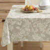 Home Bargains Plus 52 x 70 Inch Rectangle Vinyl Tablecloth with Flannel 52"x70" - Ivory