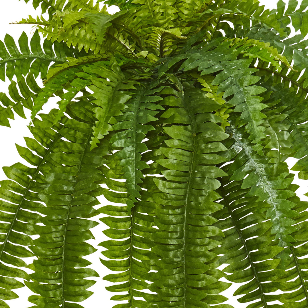 Nearly Natural 35” Boston Fern Artificial (Set of 2) Silk Plants Green