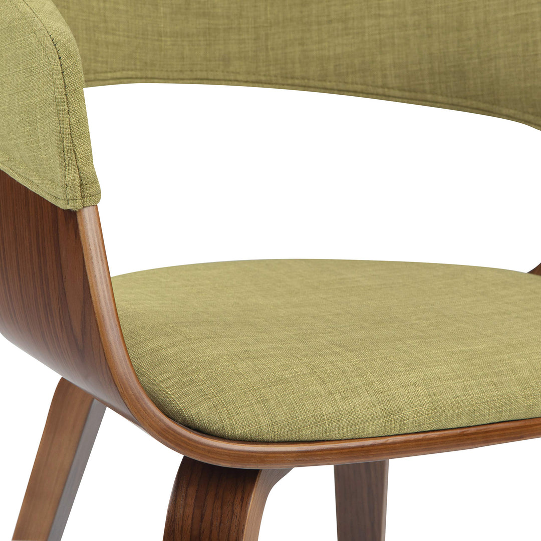 SIMPLIHOME Lowell 17 Inch Mid Century Modern Bentwood Dining Chair in Acid Green