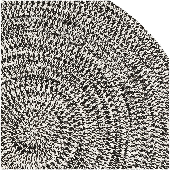 Colonial Mills Boatside Indoor/Outdoor Reversible Braided Area Rug Black Isle 6' 6' x 6' Round - Black Isle