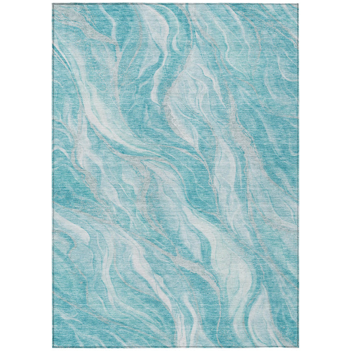 Addison Rugs Chantille ACN720 Teal 8' x 10' Indoor Outdoor Area Rug Easy Clean Teal - 8' x 10'