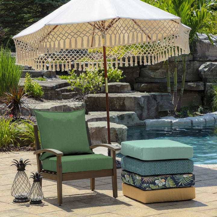 Arden lections Outdoor Deep at t 24 x 24 Rain-Proof Fade Resistant Deep - Diamond Home USA