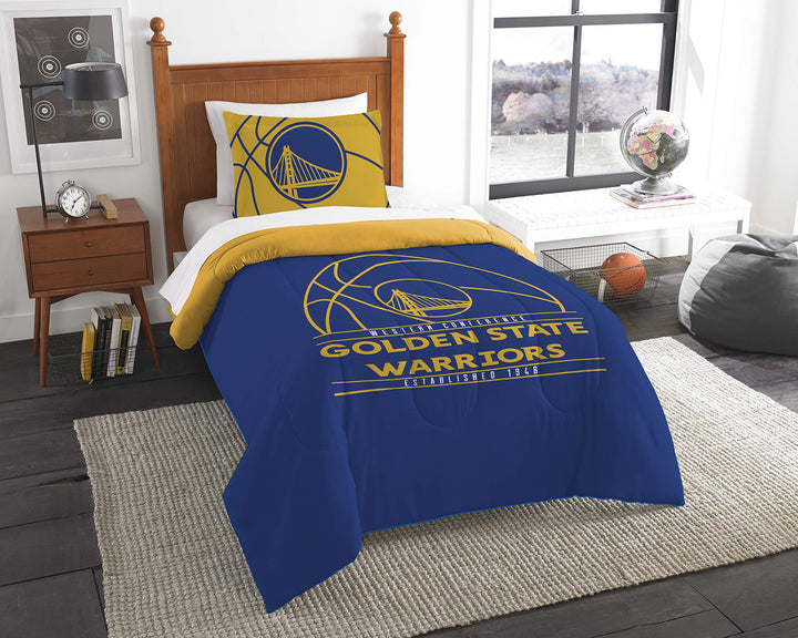 Northwest Company NBA Golden State Warriors Comforter and Sham Set Full/Queen