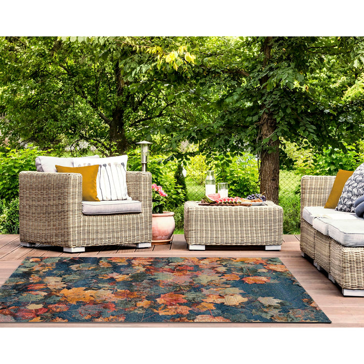 Liora Manne Marina Low Profile Durable Indoor/Outdoor Woven Rug- Fall in Love