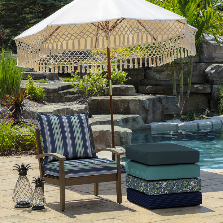 Arden lections Outdoor Deep at t 24 x 24 Rain-Proof Fade Resistant Deep - Diamond Home USA