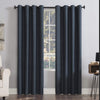 Sun Zero Columbia Thermal Insulated 100% Blackout Grommet Curtain Single Panel 50x84 - Navy