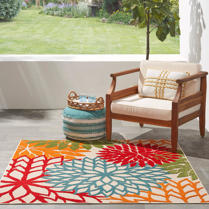 Nourison Aloha Floral Modern, Indoor/Outdoor Area Rug