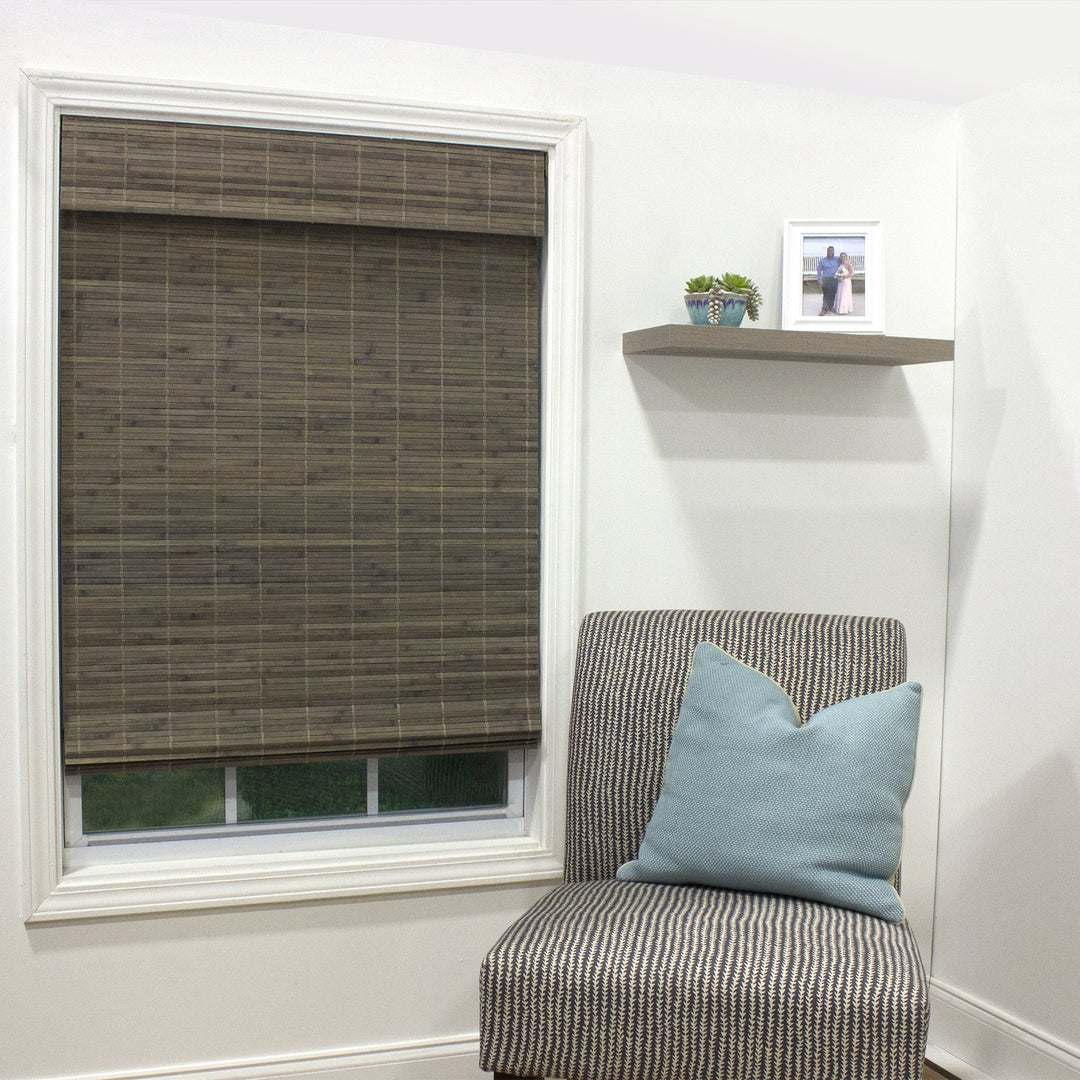 Radiance Cordless Bamboo Roman Shades Windows - Flatstick Bamboo Blinds