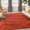 Nourison Essentials Indoor/Outdoor Solid Abstract Red 9' x 12' Area Rug Easy 9' x 12' - Red