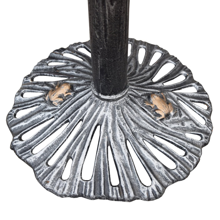 Oakland Living Corporation Premium Sunflower Bird Bath /Black