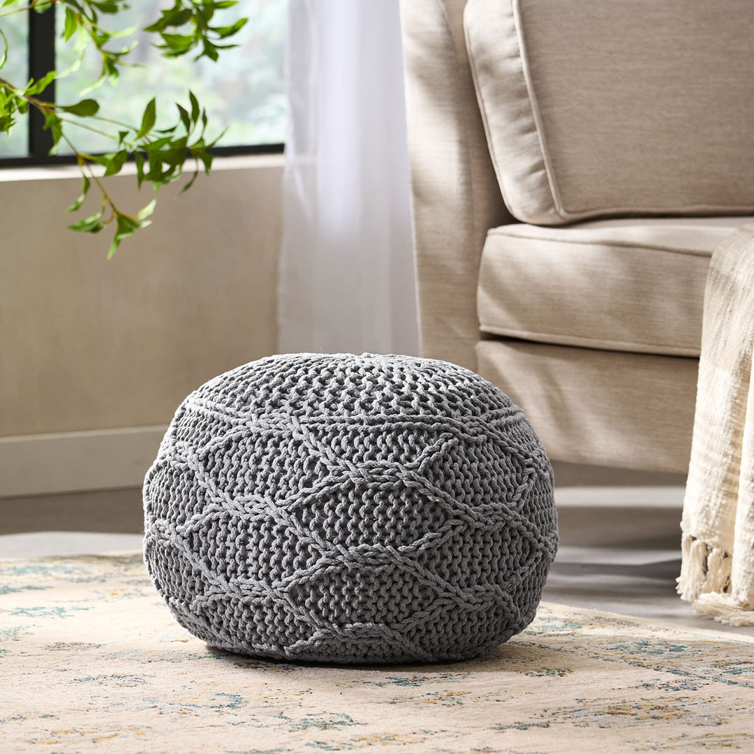 Christopher Knight Home Morven Pouf Gray