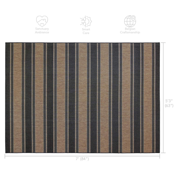 Gertmenian Indoor Outdoor Classic Flatweave Area Rug Stain & UV Resistant Carpet