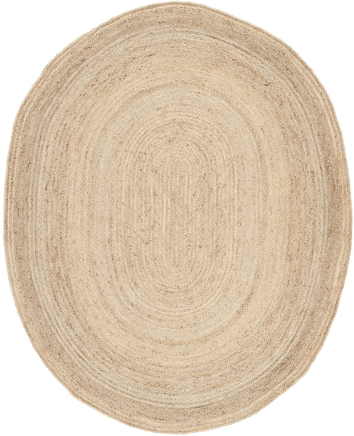 SAFAVIEH Cape Cod Collection Area Rug - 6' x 9' Oval Natural Handmade Flat Weave 6' x 9' Oval - Natural