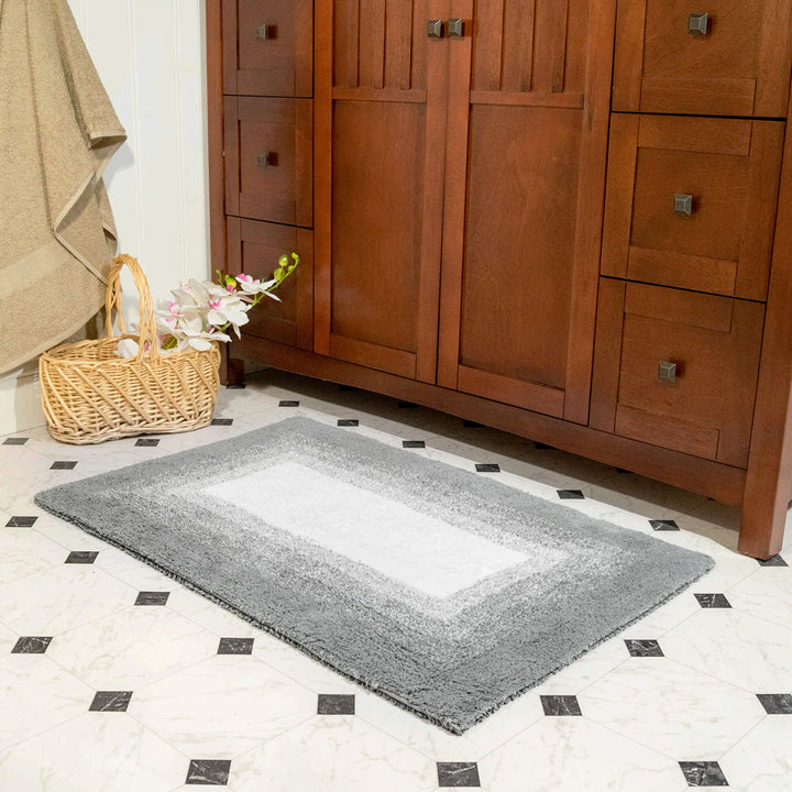 Chesapeake Merchandising 18652 Whitney Reversible 2 Piece ath Rug Set-Doeskin