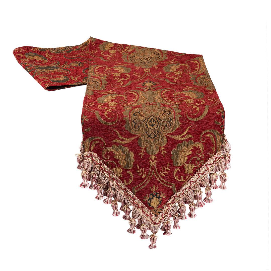 Sherry Kline China Art Table Runner (13 x 90) (Red)