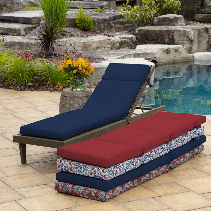 Arden Selections Leala Texture Outdoor Chaise Lounge Cushion