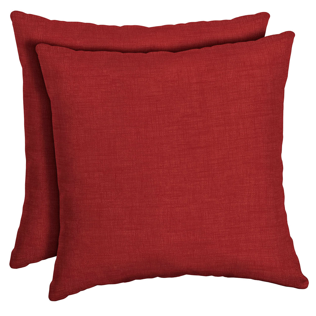 Arden Selections Outdoor Toss Pillow Set of 2 16 x 16 Rain-Proof Fade 2 Count - Ruby Leala Texture