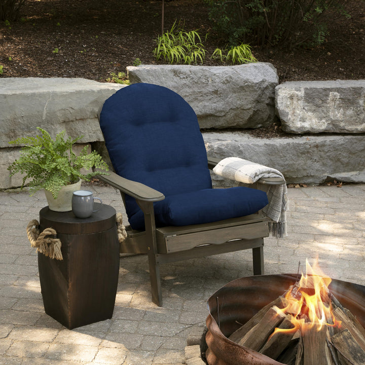 Arden Selections Outdoor Plush Modern Tufted Rocking Chair Cushion Set of 2 20 x Texture