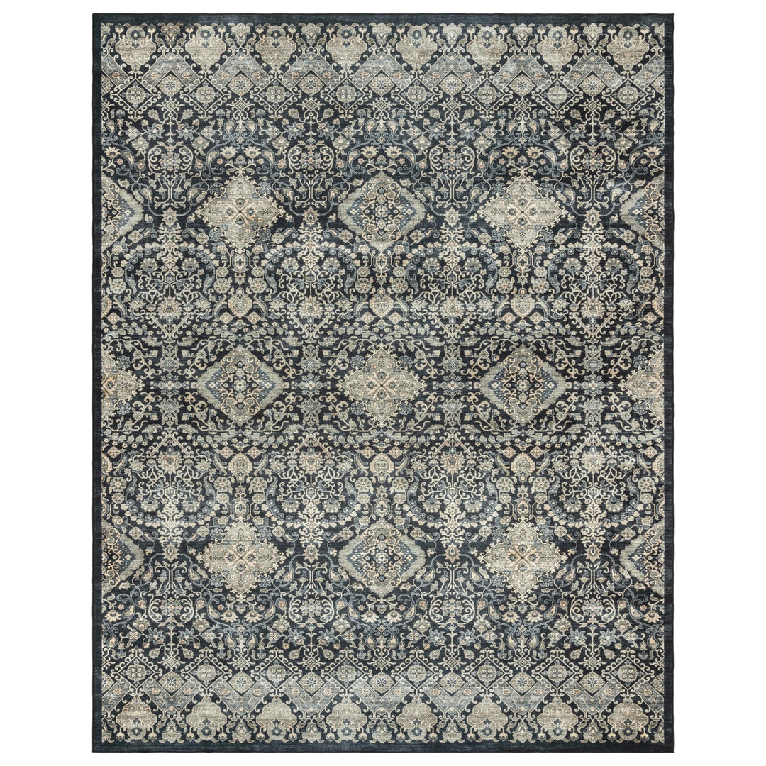 Gertmenian ed Indoor Boho Area Rug - Non Slip Ultra Thin Super Strong 8'9"x13'1" - Tanis Anthrocite