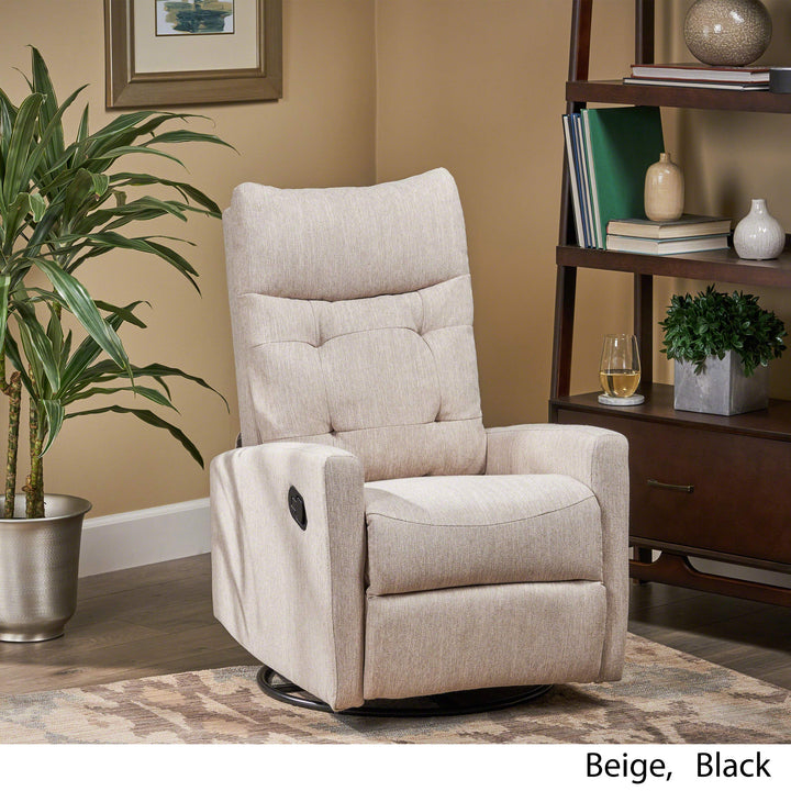 Christopher Knight Home Ishtar Glider Swivel Push Back Nursery Recliner