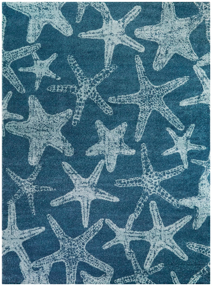 Balta Rugs Leyton Starfish Print Area Rug Blue 7' 10" x 10' 7'10" x 10' - Blue