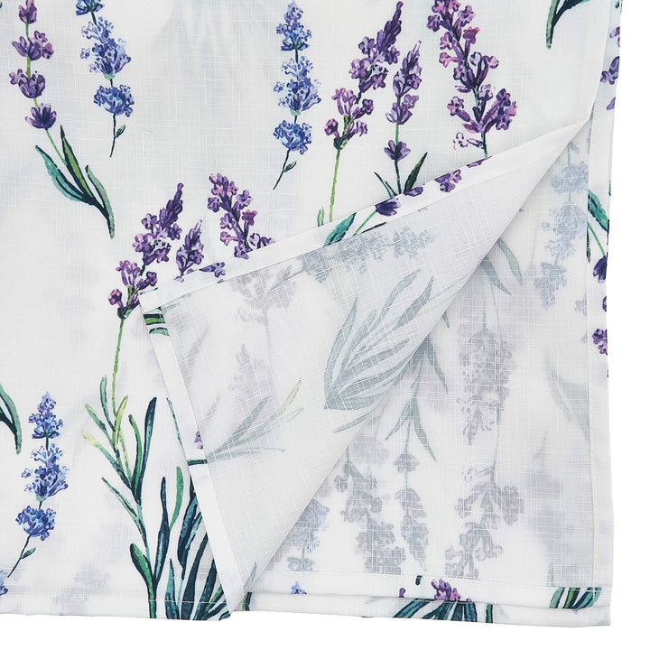 SARO LIFESTYLE Lavender Print Tablecloth Lavender 65"x104"