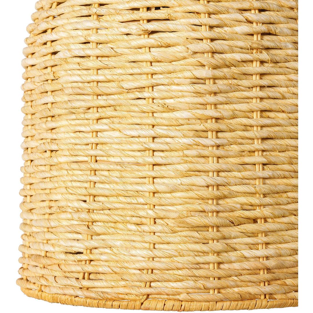 Seagrass Coastal Basket Light 70" h X 10" w 10" d Brown Transitional Rattan