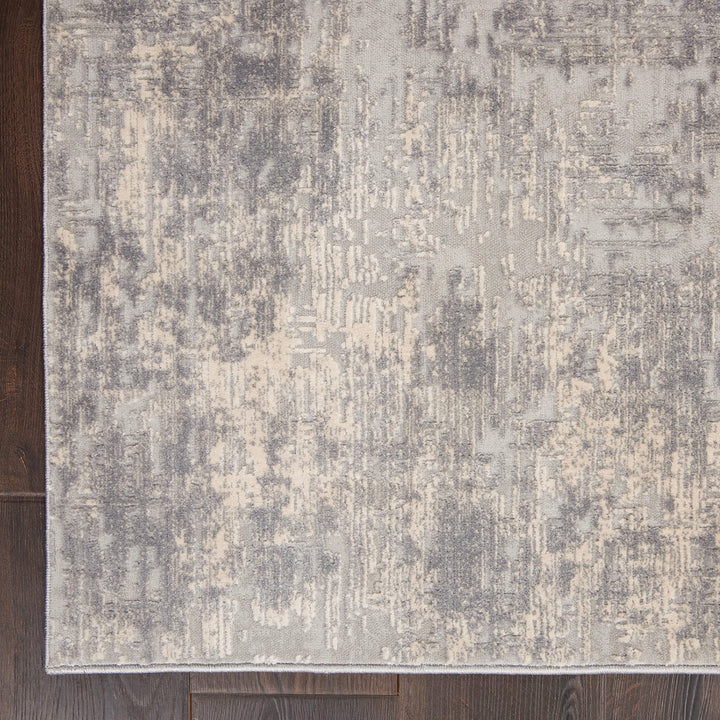 Rustic Textures Distressed Contemporary Abstract Area Rug