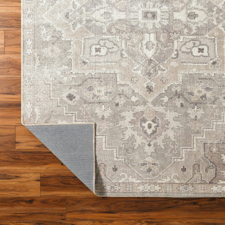 Livabliss x Becki Owens Elle Medallion Area Rug 7'10" x 10' Light Grey