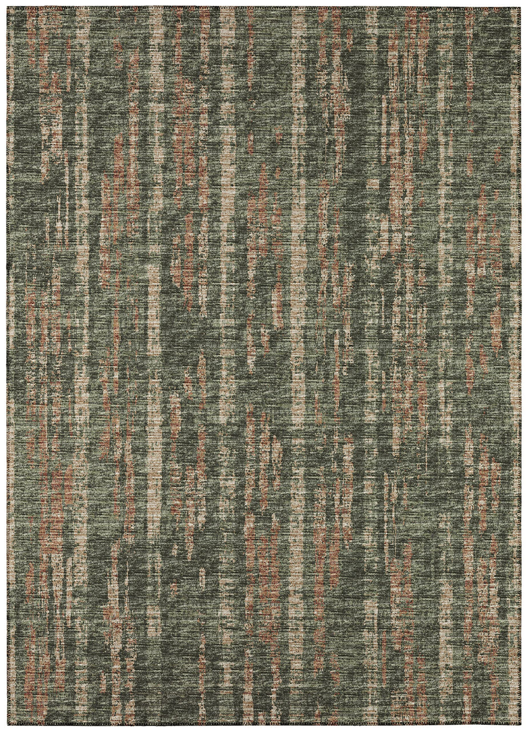 Addison Rugs Rylee ARY36 Green Washable 9' x 12' Indoor Outdoor Area Rug Easy 9' x 12' - Green