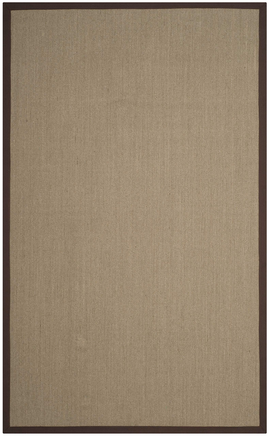 SAFAVIEH Natural Fiber Collection Area Rug - 5' x 8' Sage & Brown Border Sisal