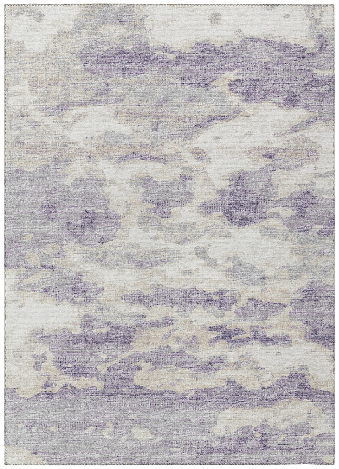 Addison Rugs Indoor/Outdoor Accord AAC36 Purple Washable 5' x 7'6" Rug 5' x 7'6" - Purple Mauve Silver