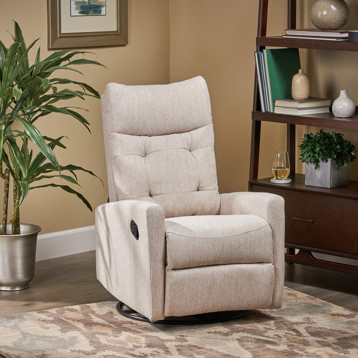 Christopher Knight Home Ishtar Glider Swivel Push Back Nursery Recliner