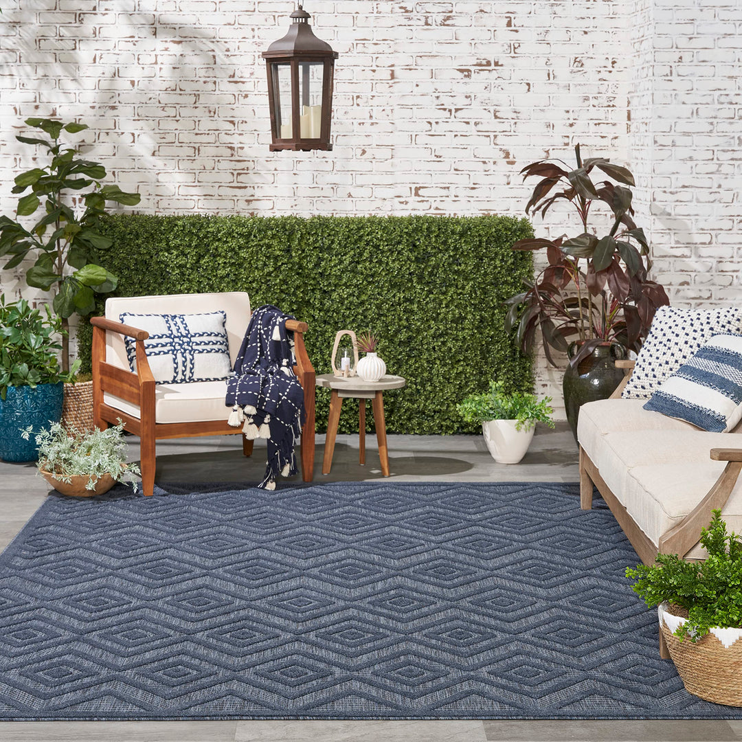 Nourison Versatile Indoor/Outdoor Geometric Flatweave Area Rug