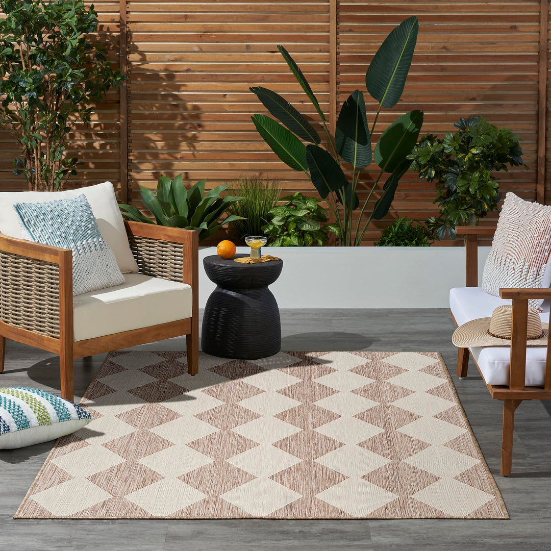 Nourison Positano Indoor/Outdoor Geometric Area Rug