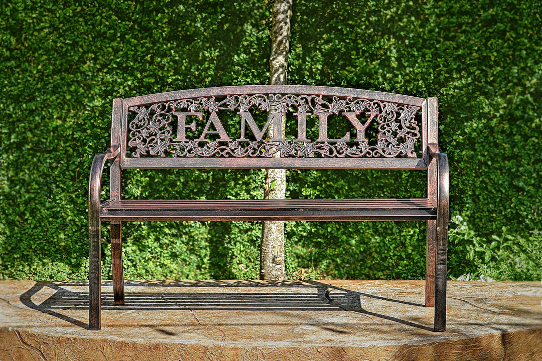 Leigh Country Family Metal Bench Bronze