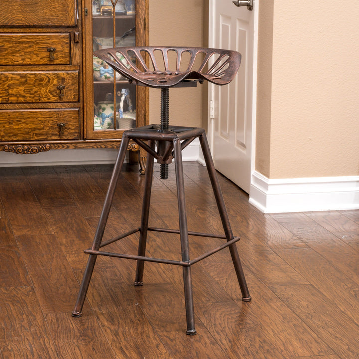 Unique Christopher Knight Home Chapman Iron Saddle Copper Barstool Bar Chair