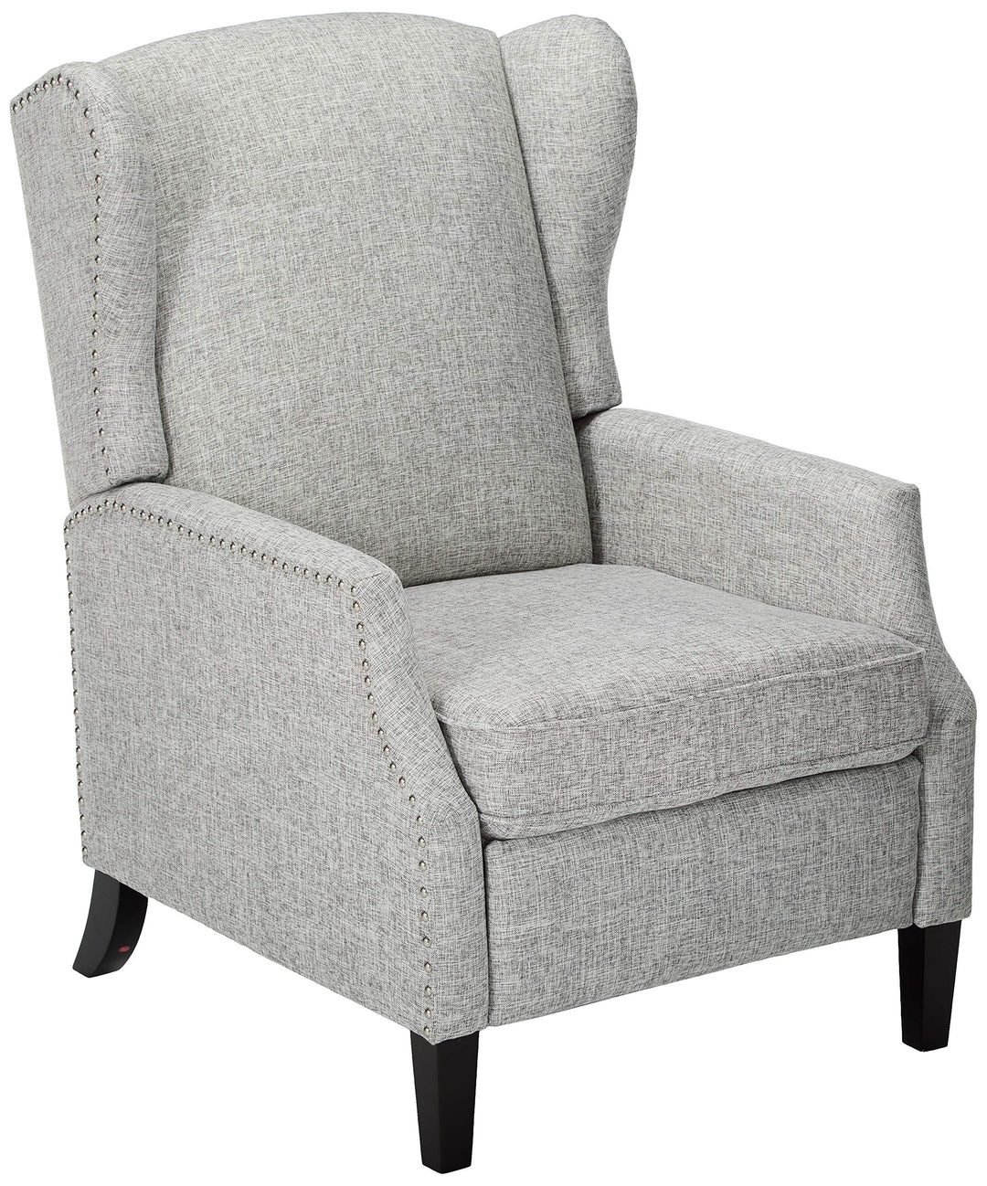 Christopher Knight Home Wescott Weyland Wingback Traditional Fabric Recliner Light Gray Tweed